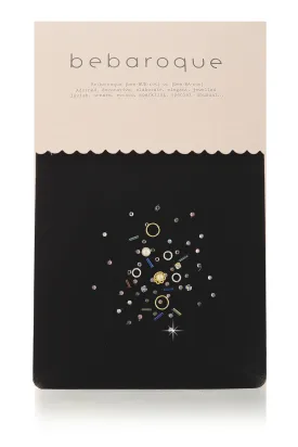 BEBAROQUE PETRA Black Embellished Tights