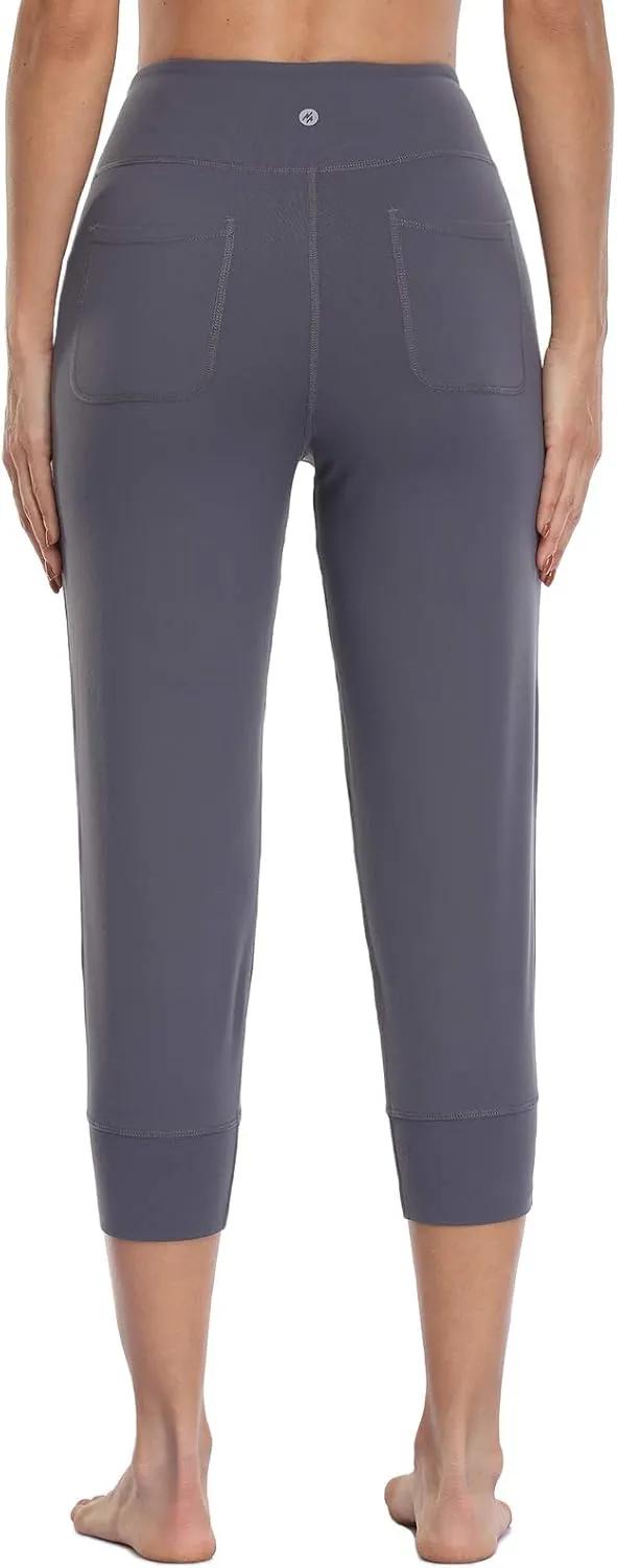 Buttery Soft Women's Yoga Joggers Pants/Capris 4 Pockets High Waist Lightweight Sweatpants Running Lounge Pants