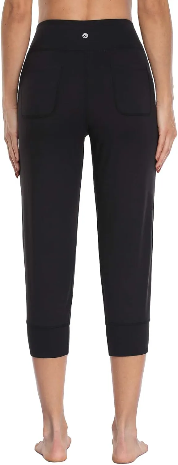 Buttery Soft Women's Yoga Joggers Pants/Capris 4 Pockets High Waist Lightweight Sweatpants Running Lounge Pants