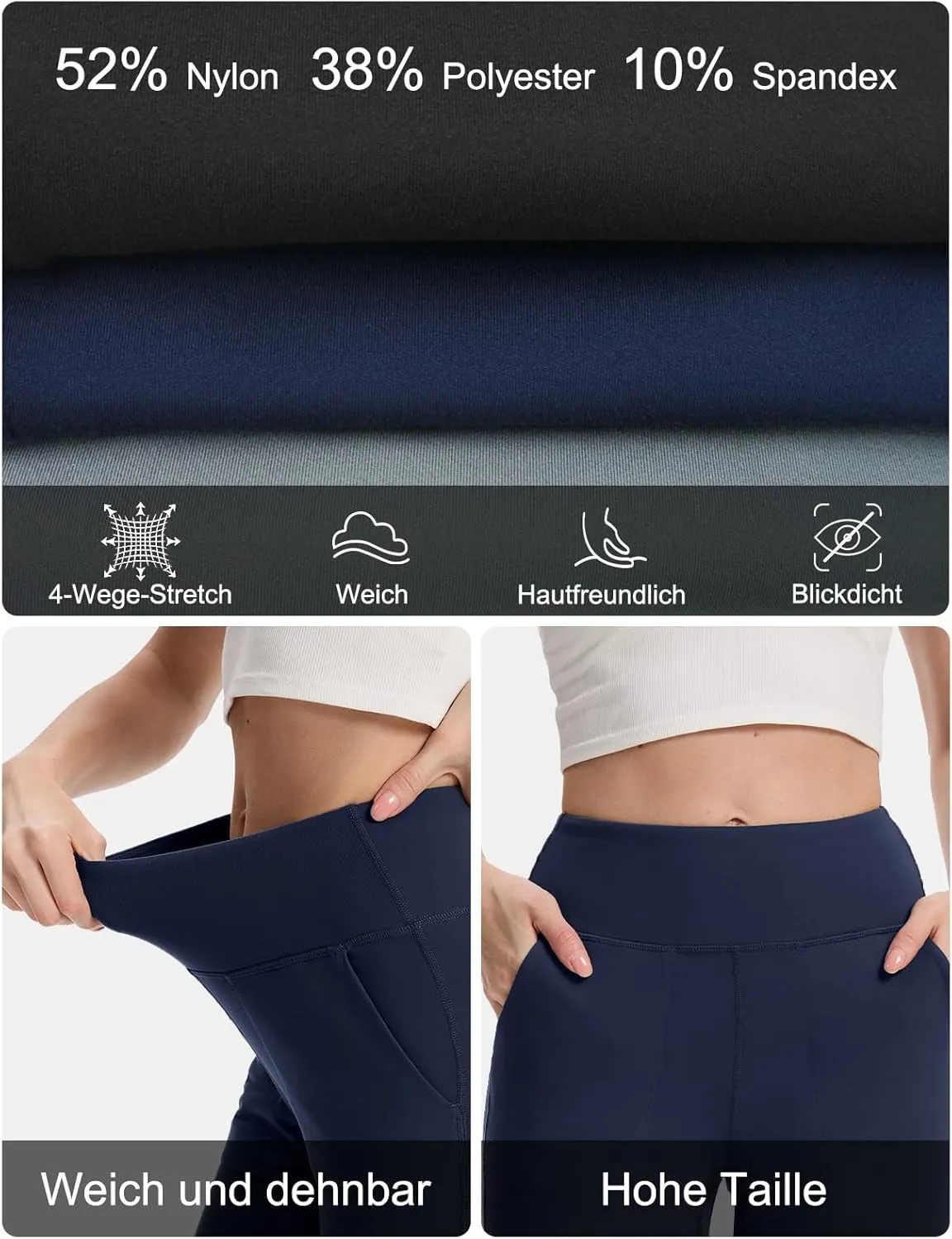 Buttery Soft Women's Yoga Joggers Pants/Capris 4 Pockets High Waist Lightweight Sweatpants Running Lounge Pants