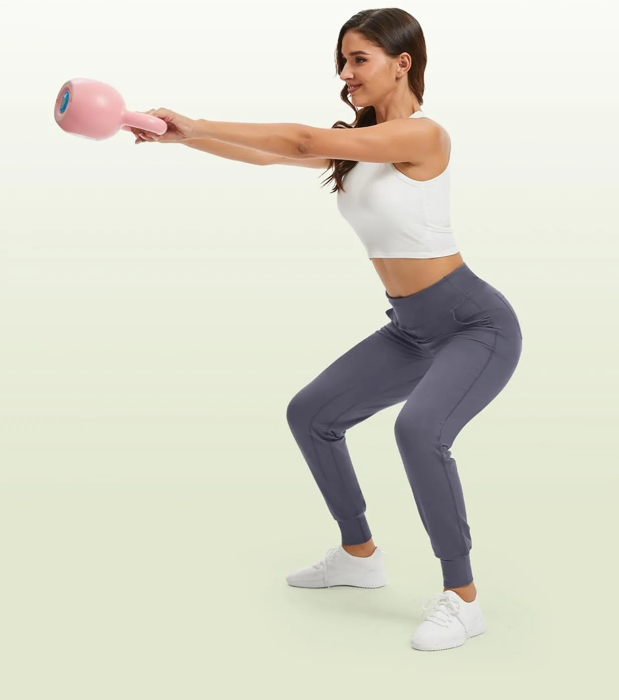 Buttery Soft Women's Yoga Joggers Pants/Capris 4 Pockets High Waist Lightweight Sweatpants Running Lounge Pants