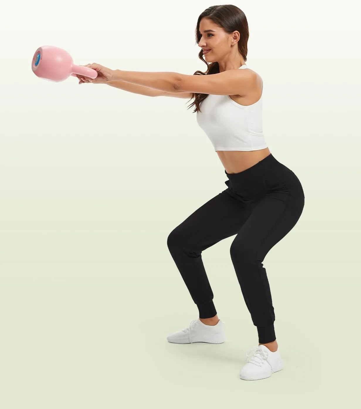 Buttery Soft Women's Yoga Joggers Pants/Capris 4 Pockets High Waist Lightweight Sweatpants Running Lounge Pants