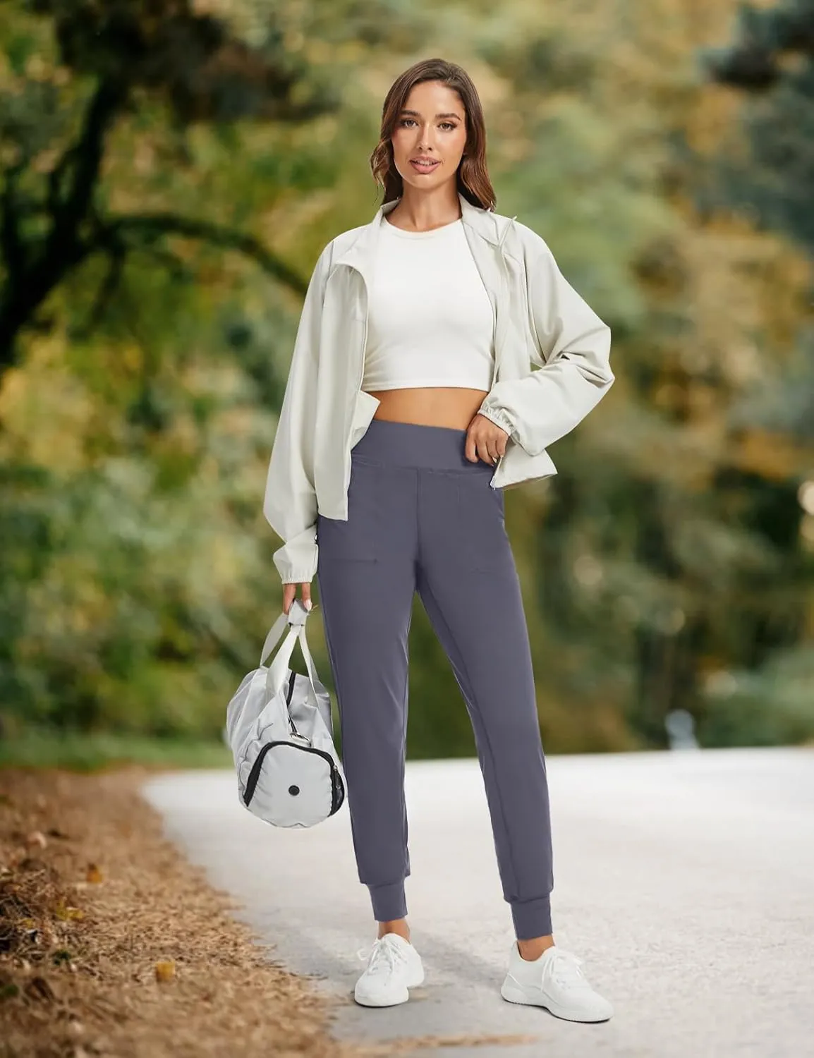 Buttery Soft Women's Yoga Joggers Pants/Capris 4 Pockets High Waist Lightweight Sweatpants Running Lounge Pants