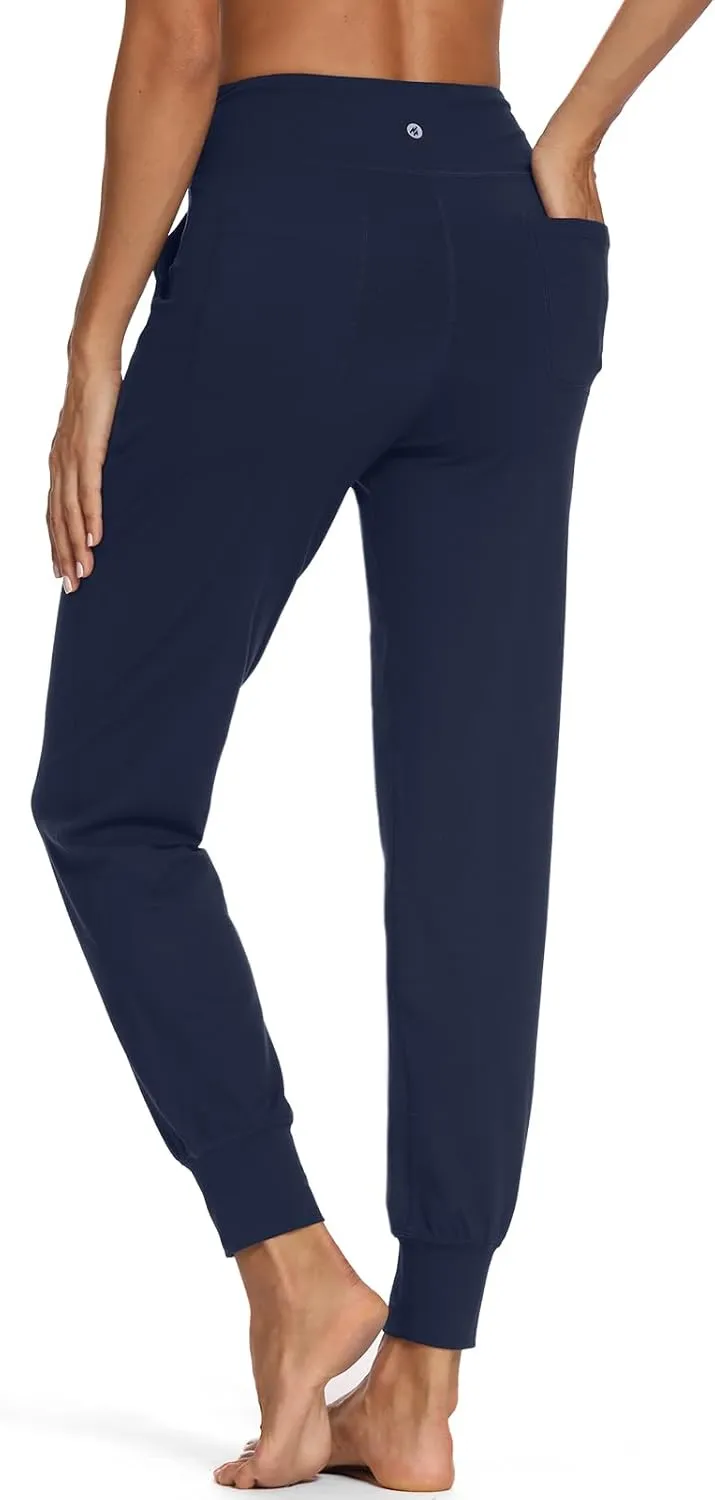 Buttery Soft Women's Yoga Joggers Pants/Capris 4 Pockets High Waist Lightweight Sweatpants Running Lounge Pants