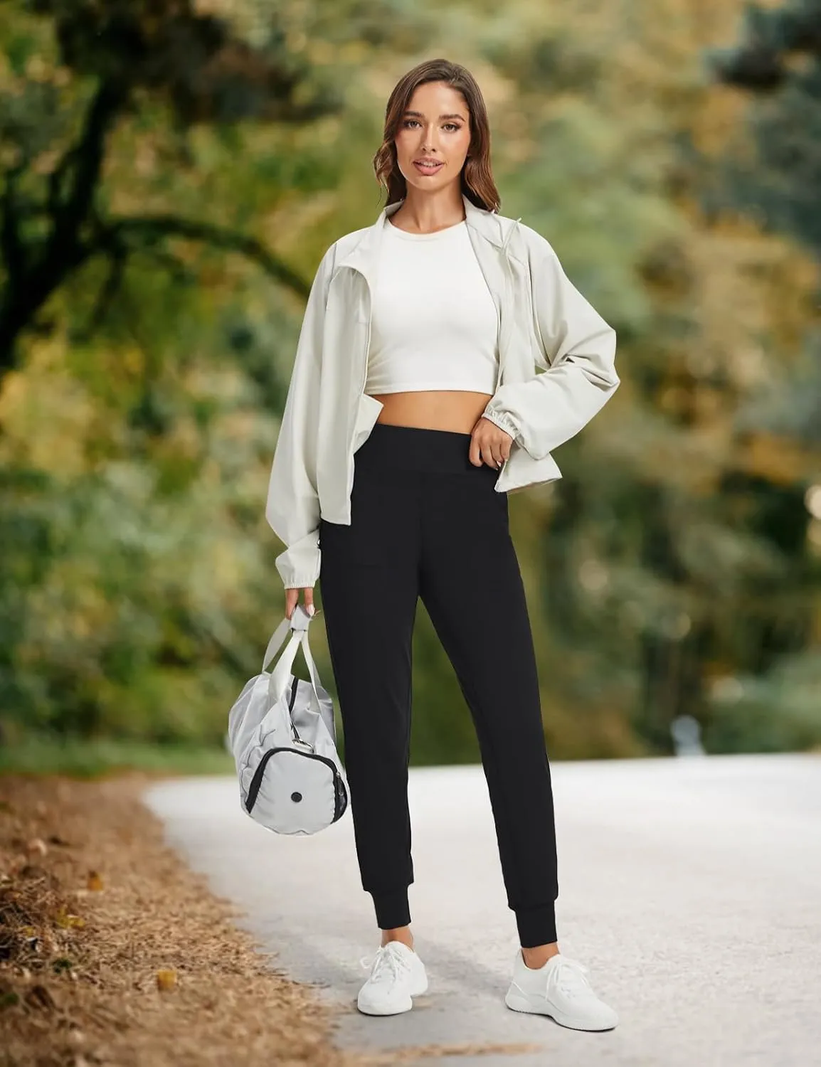 Buttery Soft Women's Yoga Joggers Pants/Capris 4 Pockets High Waist Lightweight Sweatpants Running Lounge Pants