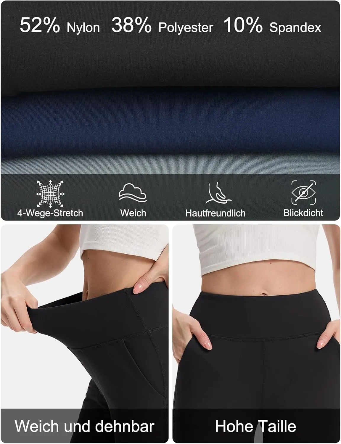 Buttery Soft Women's Yoga Joggers Pants/Capris 4 Pockets High Waist Lightweight Sweatpants Running Lounge Pants