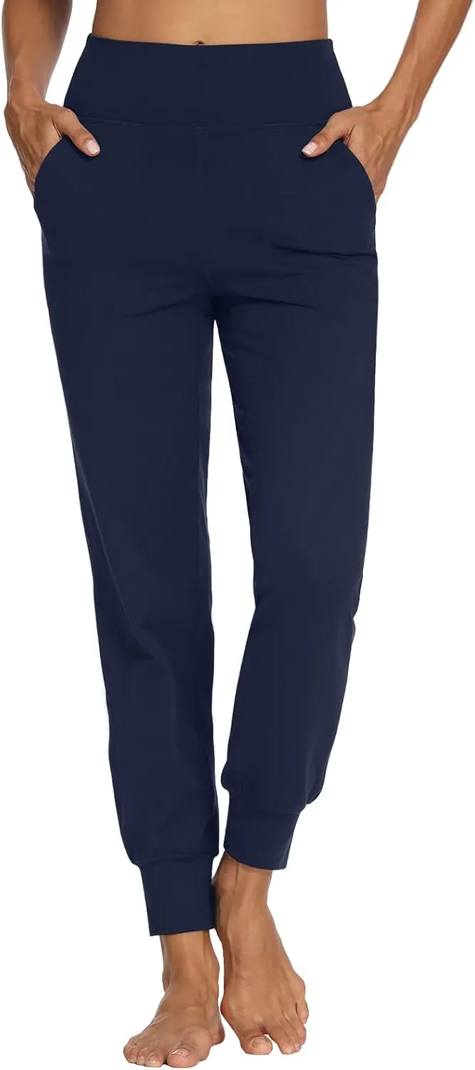 Buttery Soft Women's Yoga Joggers Pants/Capris 4 Pockets High Waist Lightweight Sweatpants Running Lounge Pants
