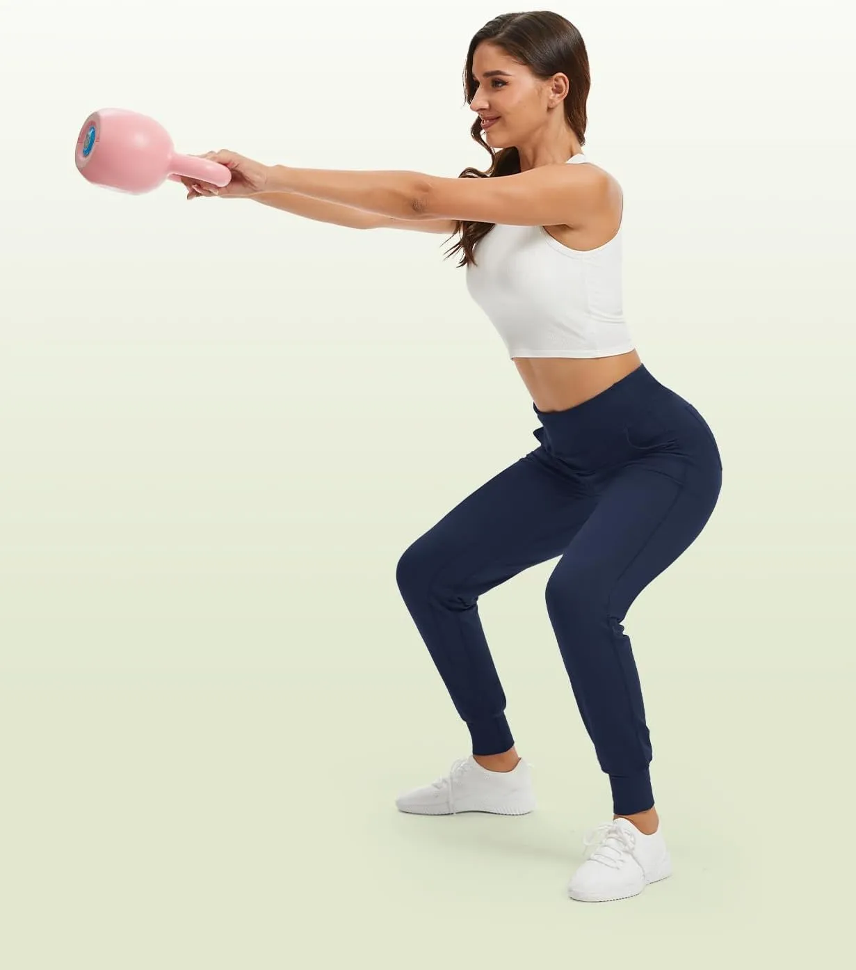 Buttery Soft Women's Yoga Joggers Pants/Capris 4 Pockets High Waist Lightweight Sweatpants Running Lounge Pants