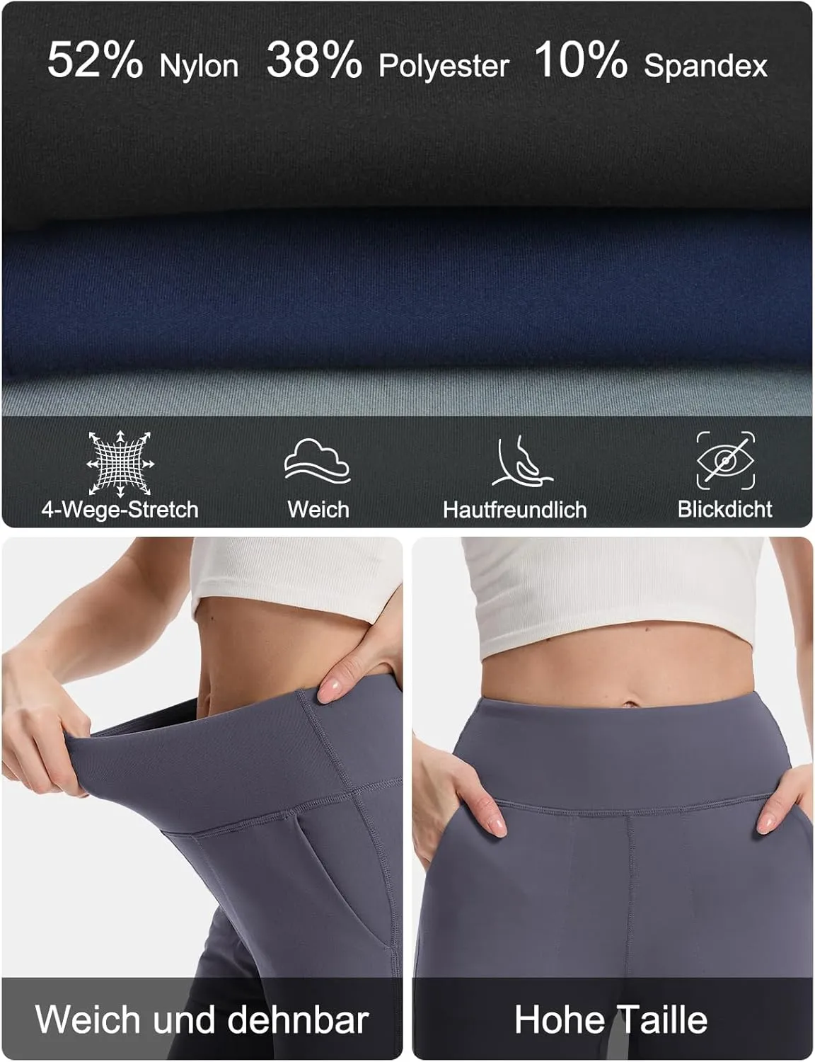 Buttery Soft Women's Yoga Joggers Pants/Capris 4 Pockets High Waist Lightweight Sweatpants Running Lounge Pants