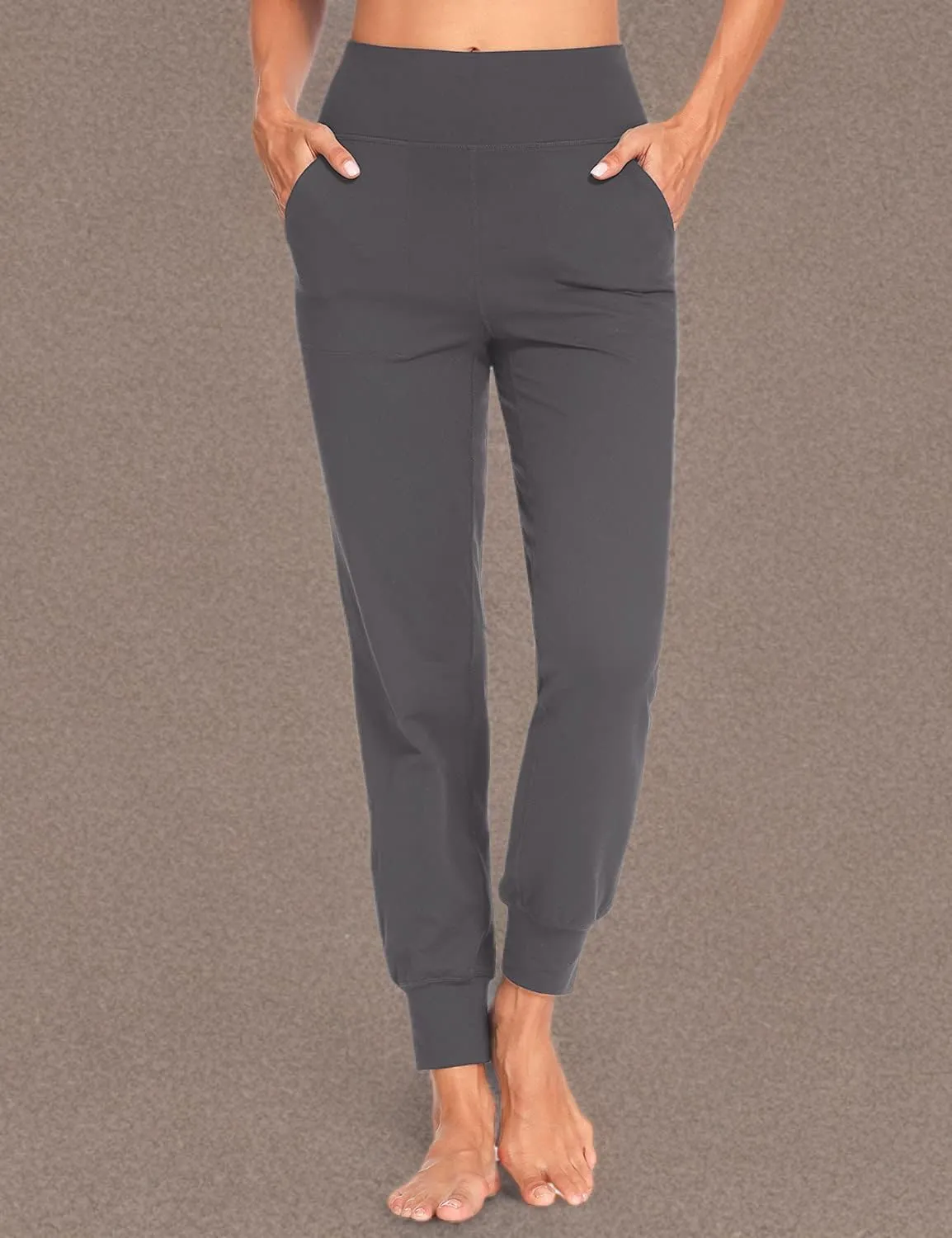 Buttery Soft Women's Yoga Joggers Pants/Capris 4 Pockets High Waist Lightweight Sweatpants Running Lounge Pants