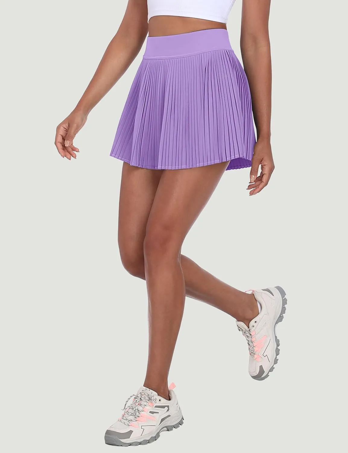 Desol Pleated Tennis Skirt for Women with Pocket Shorts High Waisted Women's Tennis Skort Athletic Golf Skirts for Casual
