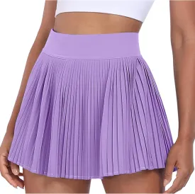 Desol Pleated Tennis Skirt for Women with Pocket Shorts High Waisted Women's Tennis Skort Athletic Golf Skirts for Casual
