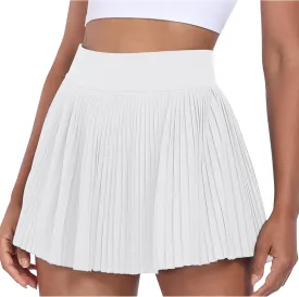 Desol Pleated Tennis Skirt for Women with Pocket Shorts High Waisted Women's Tennis Skort Athletic Golf Skirts for Casual