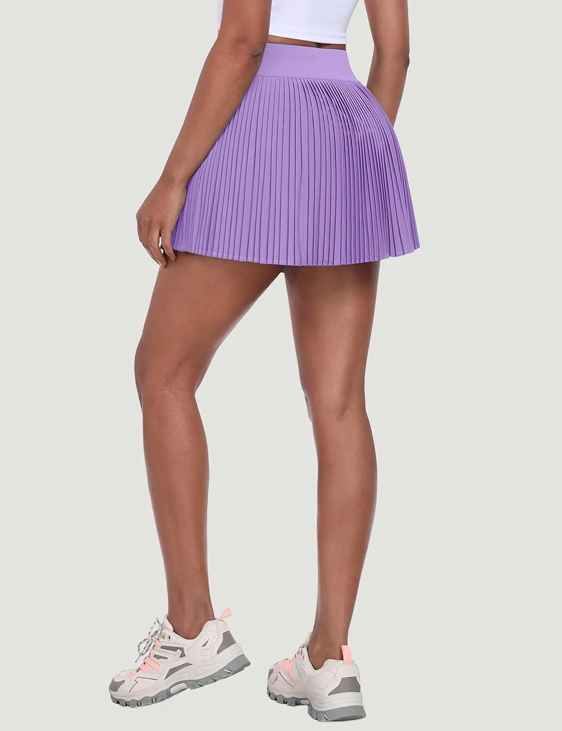 Desol Pleated Tennis Skirt for Women with Pocket Shorts High Waisted Women's Tennis Skort Athletic Golf Skirts for Casual