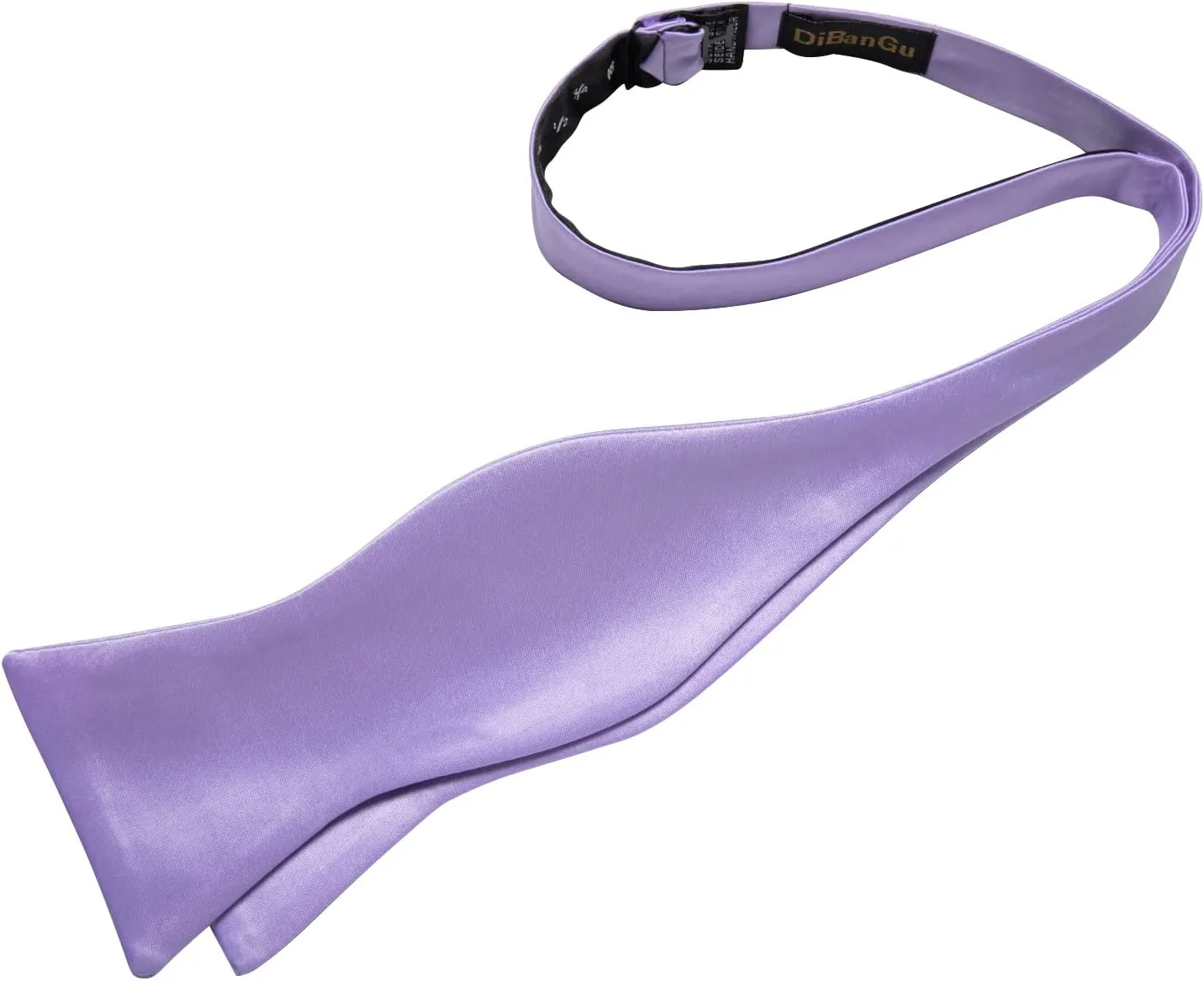 DiBanGu Solid Color Bow Ties for Men Formal Satin Self Tied Bowtie with Lapel Pin Pocket Square Cufflinks for Wedding Party