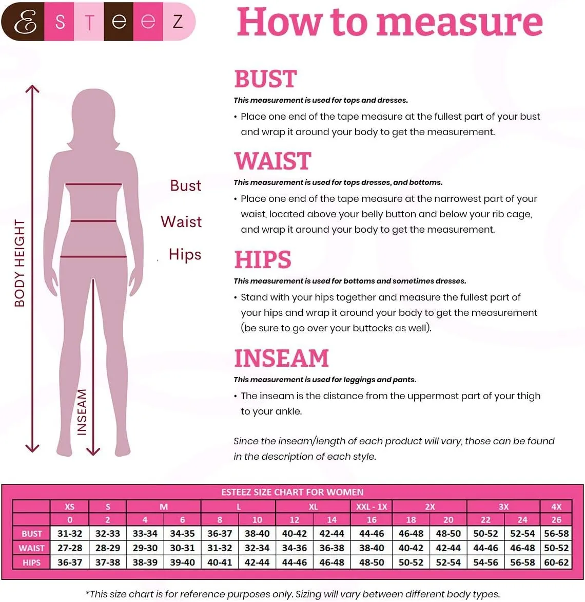 ESTEEZ Plus Size Knee Length Stretchy Cotton Pull-On Pencil Skirt for Women 1X - 4X - Dallas