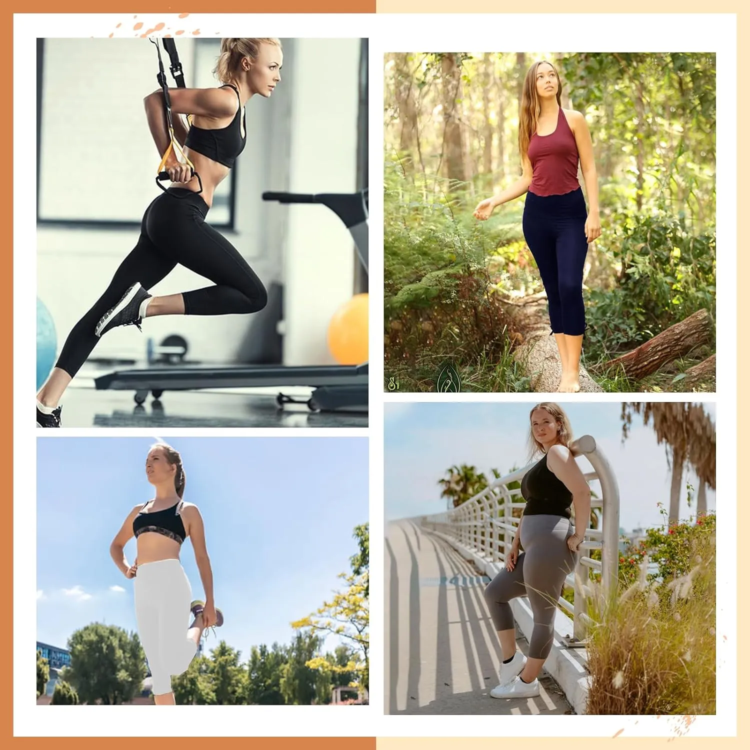 High Waisted Leggings for Women - No See Through Tummy Control Cycling Workout Yoga Pants with Pockets Reg & Plus