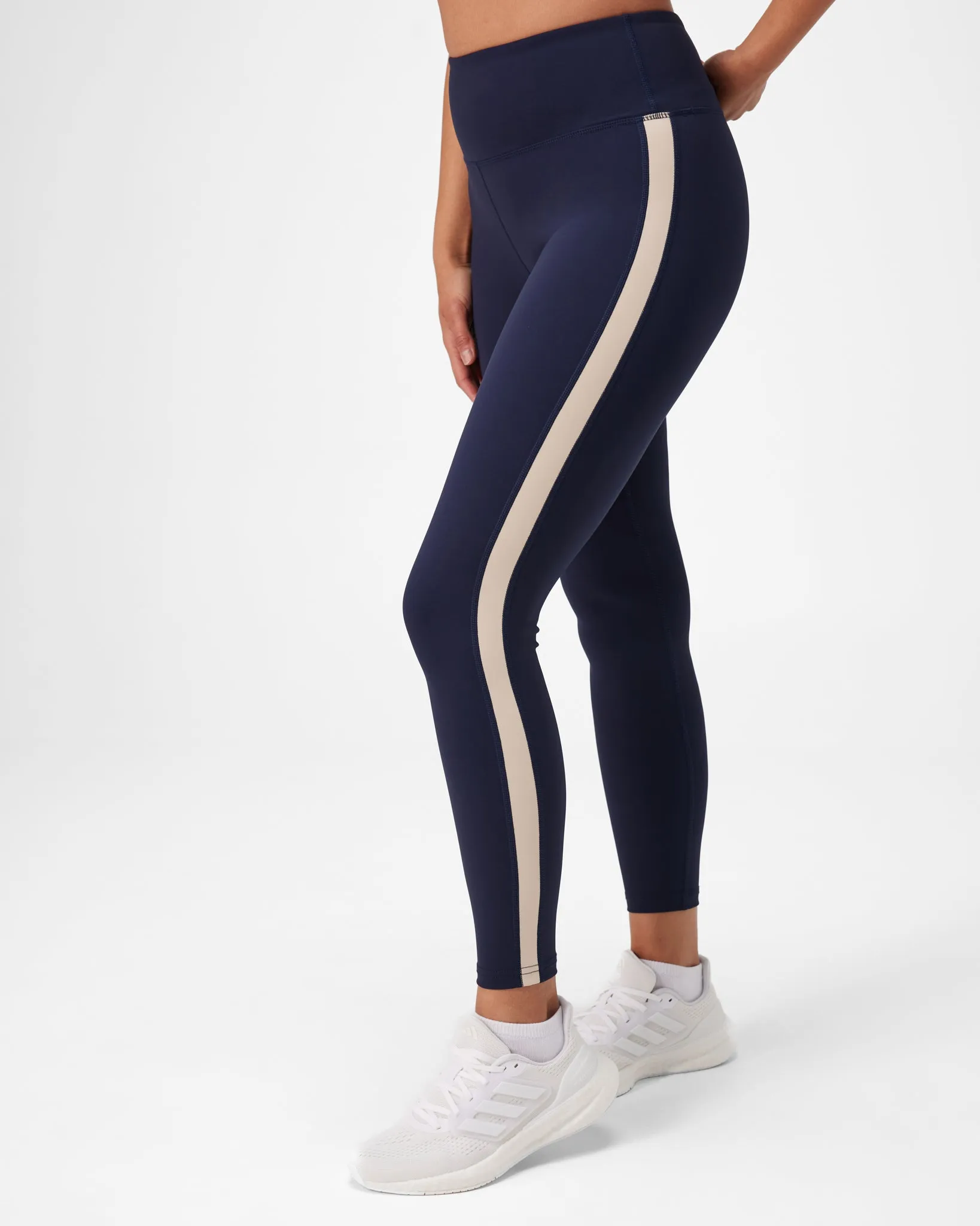 INSPORT WOMENS ESCAPE PANEL FULL LENGTH TIGHT NAVY/CREAM