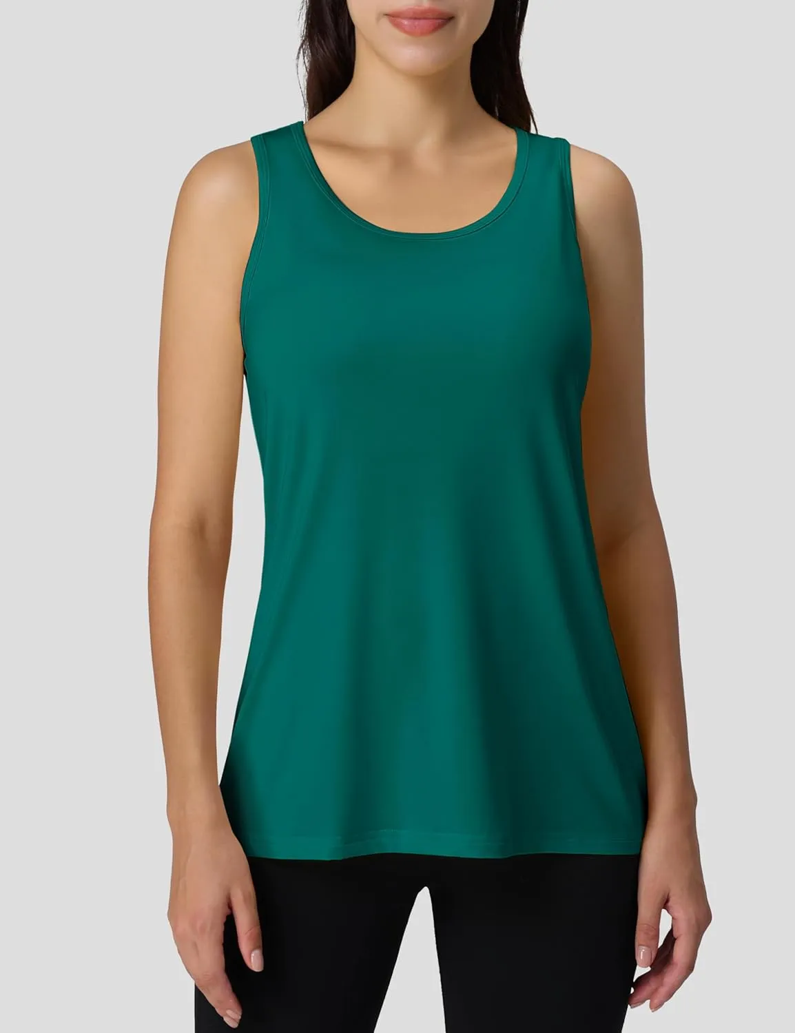 MAGCOMSEN Women's Sleeveless Workout Tank Tops UPF 80  Racerback Shirts Quick Dry UV Protection Athletic Gym Summer Tops