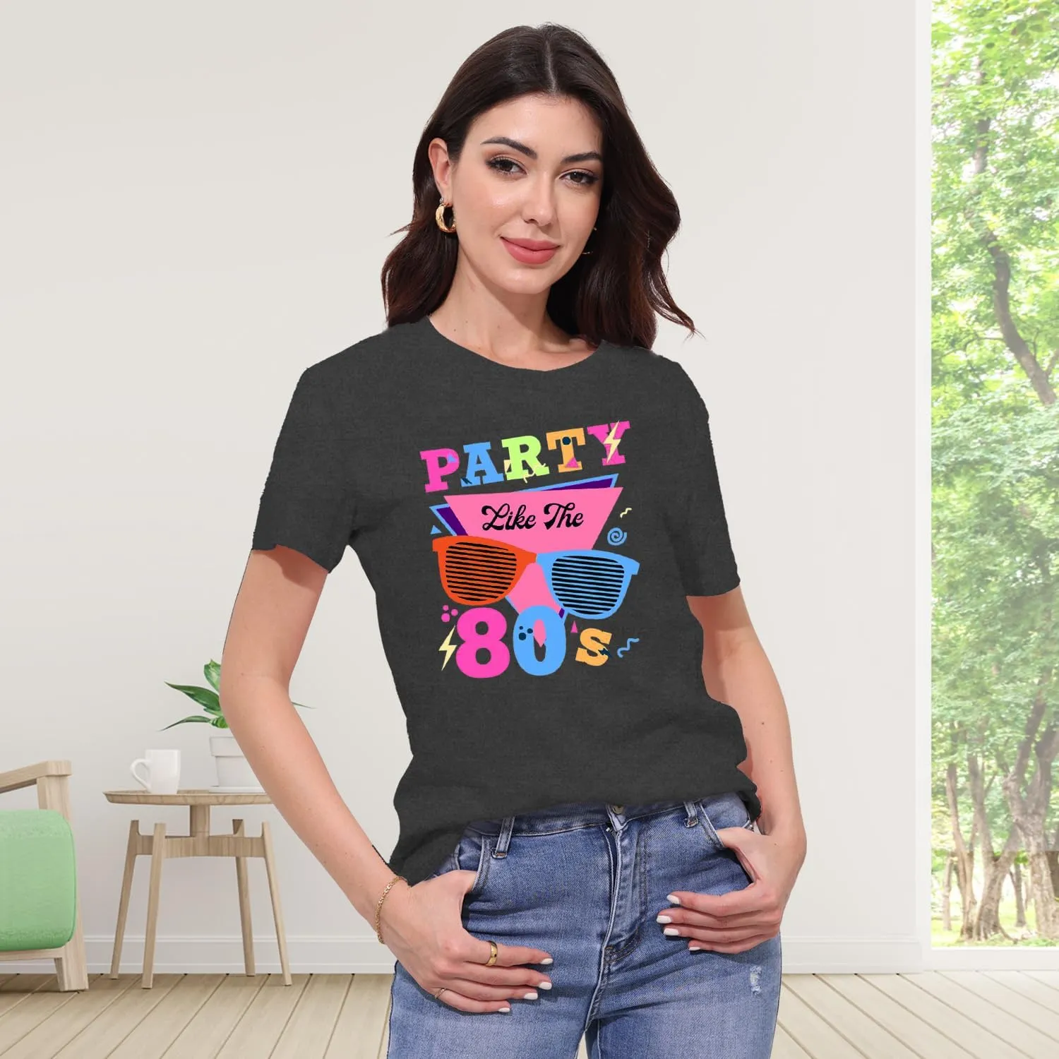 MAIHUN 80s Music Shirt for Women I Love 80's Music Shirts Old Music Fans Vintage Tee Tops