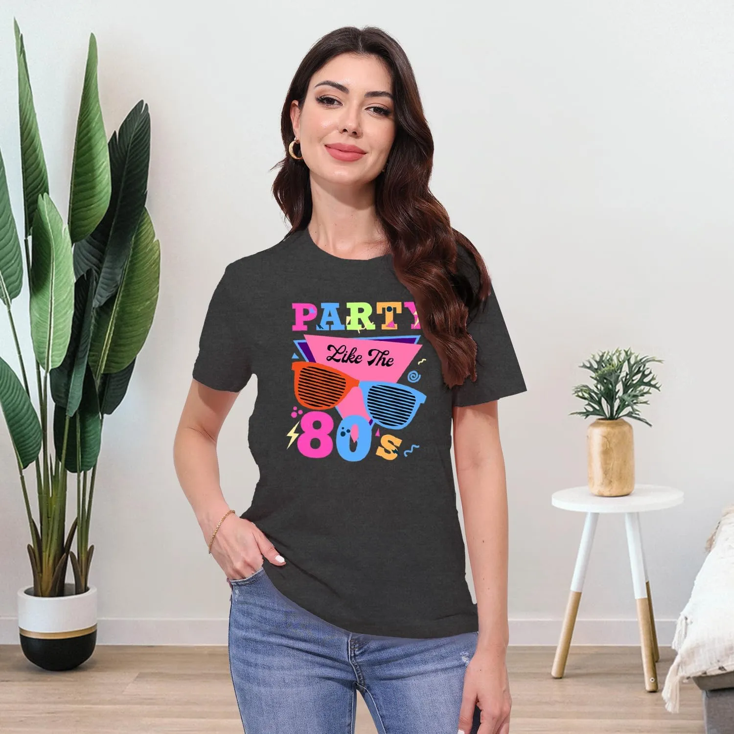 MAIHUN 80s Music Shirt for Women I Love 80's Music Shirts Old Music Fans Vintage Tee Tops