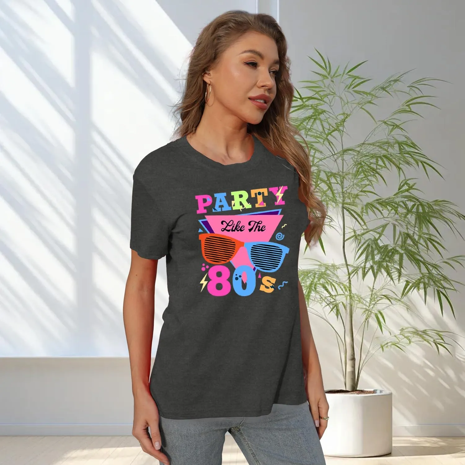 MAIHUN 80s Music Shirt for Women I Love 80's Music Shirts Old Music Fans Vintage Tee Tops