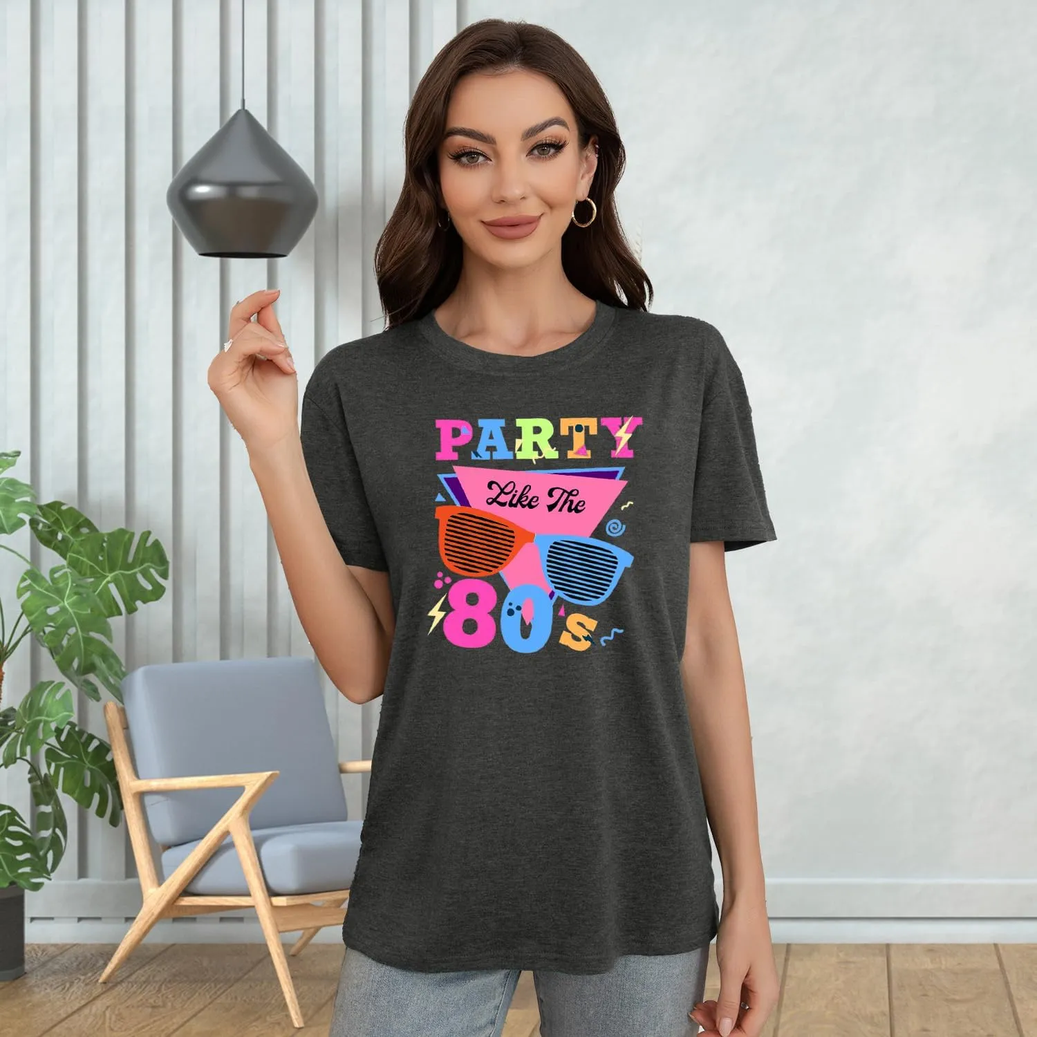 MAIHUN 80s Music Shirt for Women I Love 80's Music Shirts Old Music Fans Vintage Tee Tops