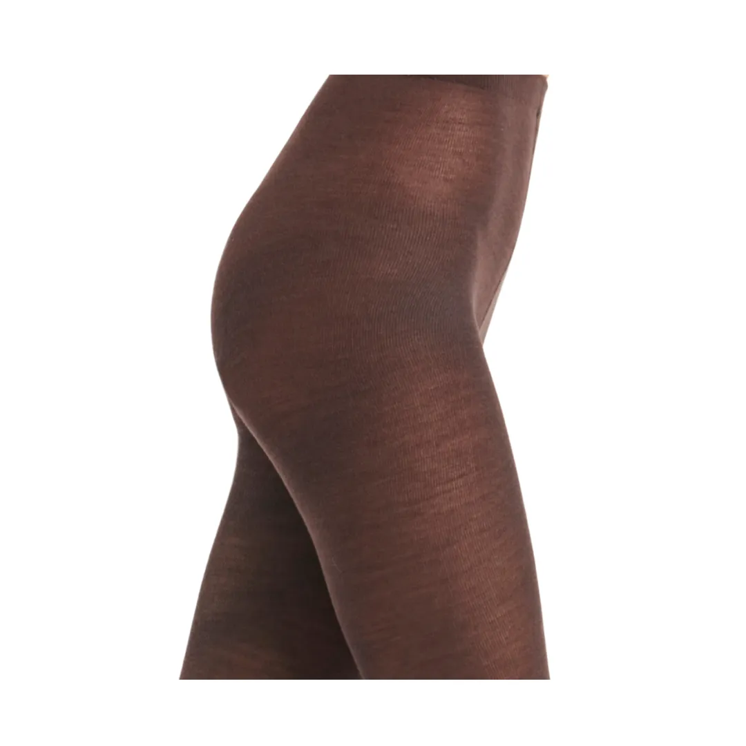 Merino Wool 200 Denier Tights Wolford Brown SIZE XS