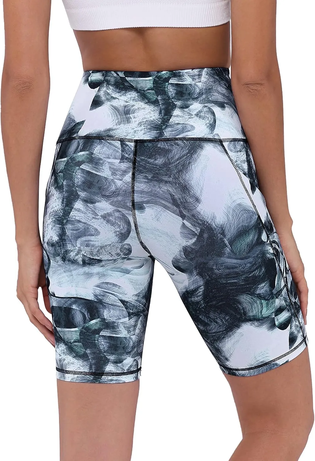 ODODOS Women's Tummy Control Biker Shorts 2.0 with Pockets High Waist Athletic Workout Yoga Shorts-3.5''/ 5"/ 8" / 10" Inseam