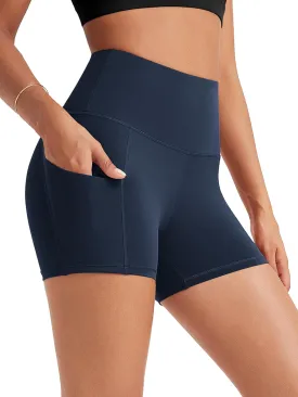 ODODOS Women's Tummy Control Biker Shorts 2.0 with Pockets High Waist Athletic Workout Yoga Shorts-3.5''/ 5"/ 8" / 10" Inseam