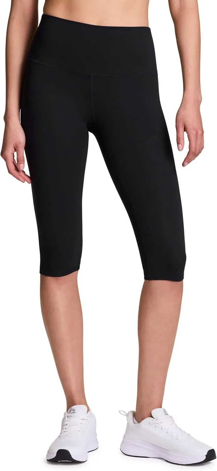 RBX Active Women's Cropped Capri Legging, 15" Inseam Buttery Soft Squat Proof Training Capri Yoga Tights