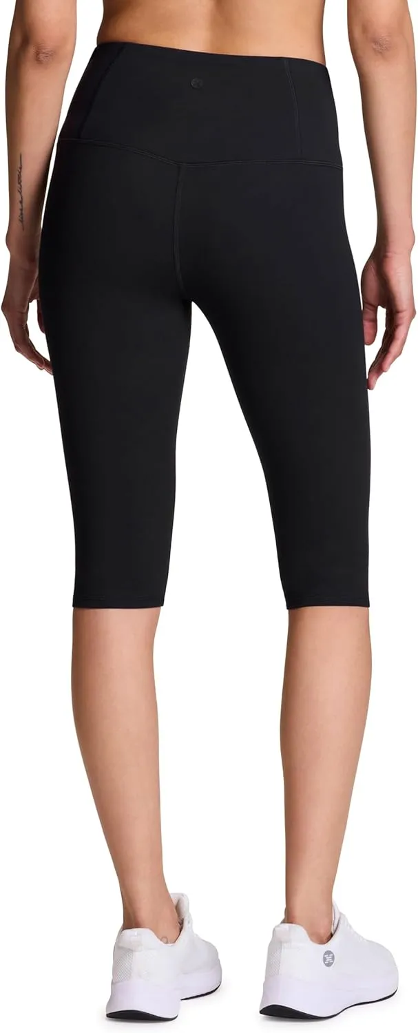 RBX Active Women's Cropped Capri Legging, 15" Inseam Buttery Soft Squat Proof Training Capri Yoga Tights